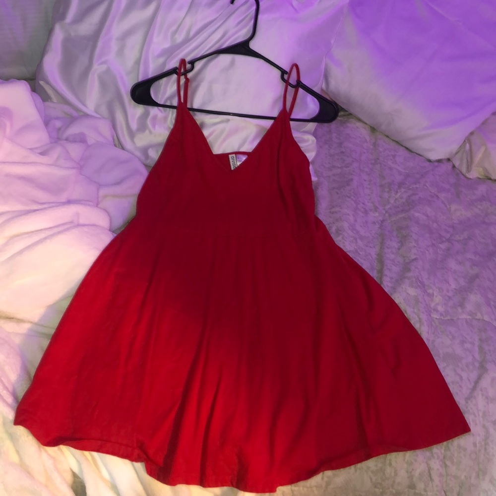 red dress